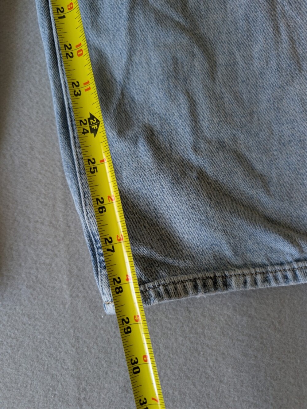 Gap High Rise Wide Leg Cargo Light Wash Jeans 100% Cotton Denim Sz 28/6 Utility image 9